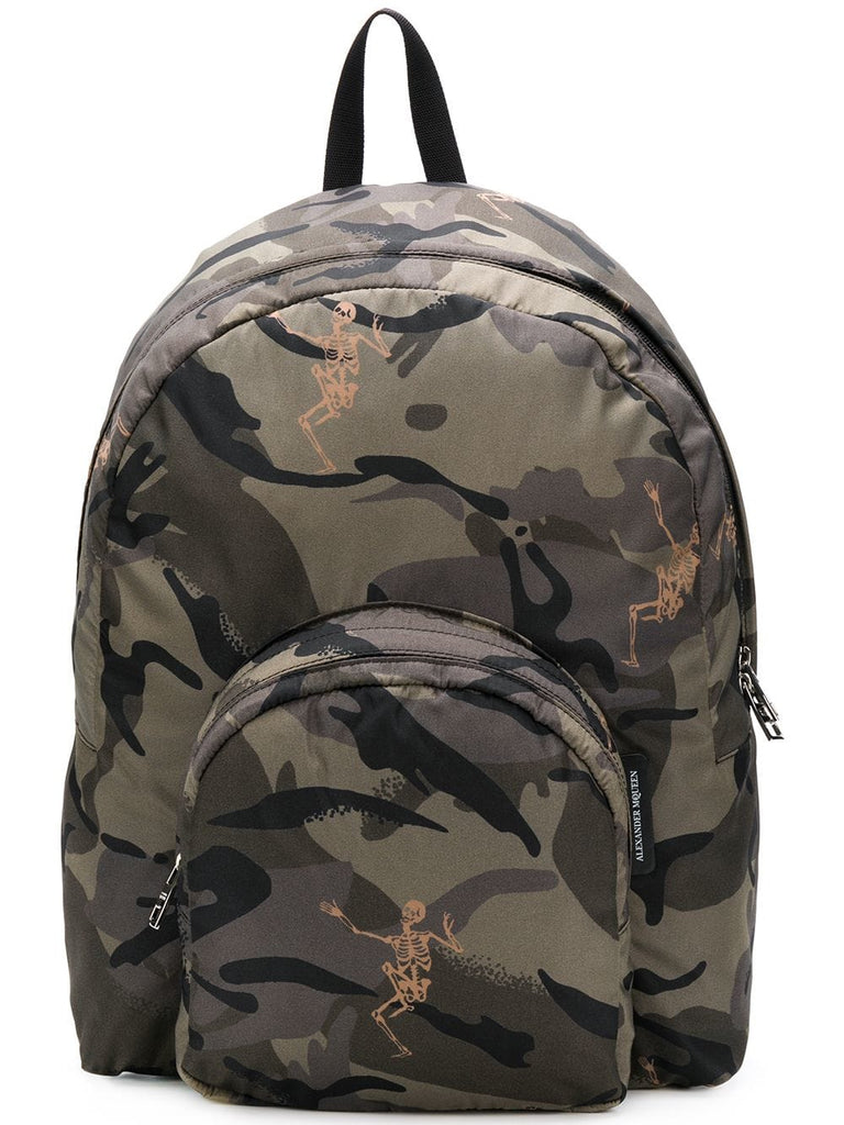 Dancing Skeleton camouflage backpack