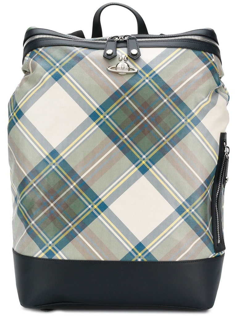 tartan box backpack