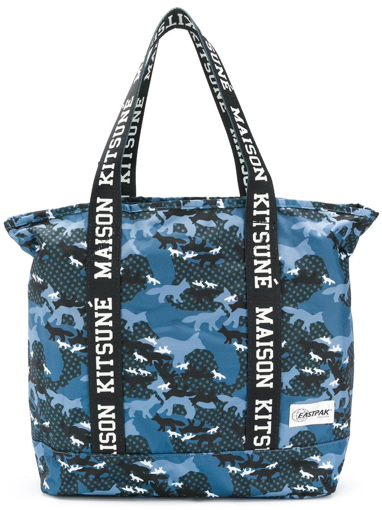 camouflage print tote