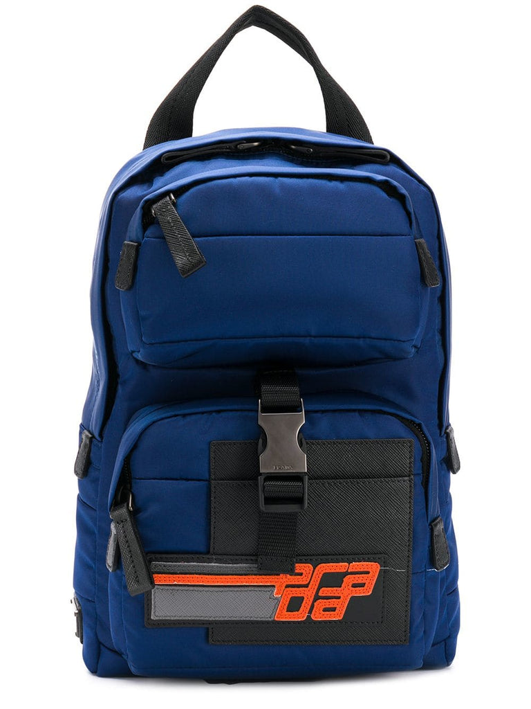 logo zip backpack