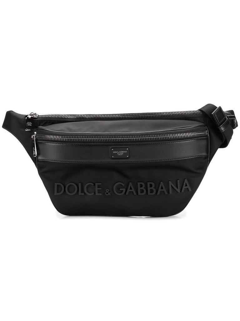 leather trim sling bag