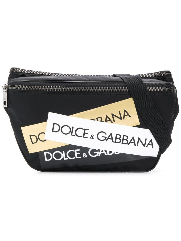 logo patch belt bag