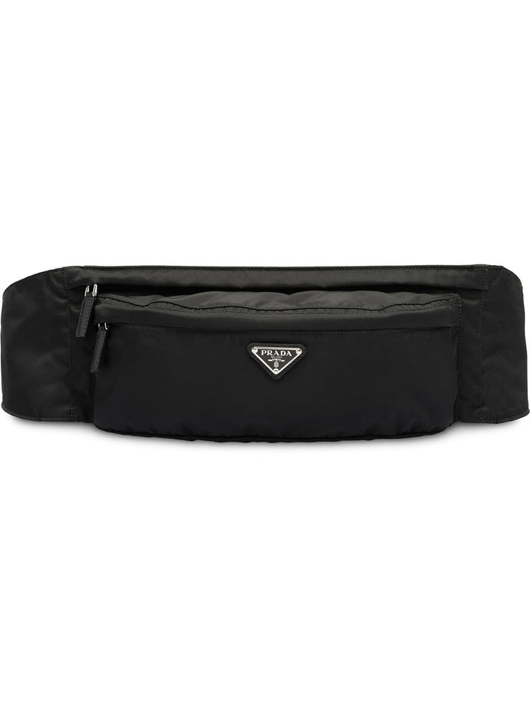 black Nylon belt bag