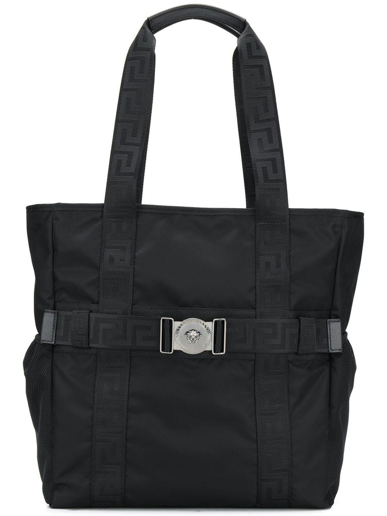 greca ribbon tote bag