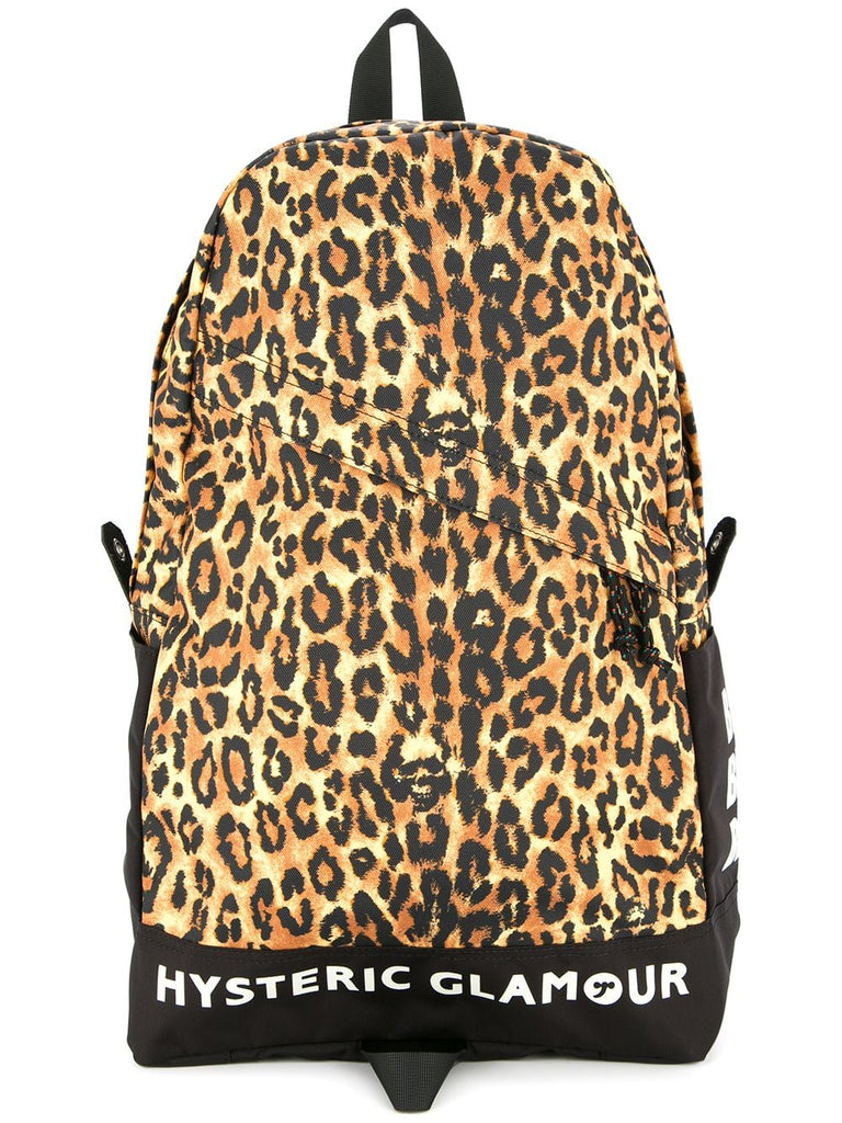 leopard print backpack