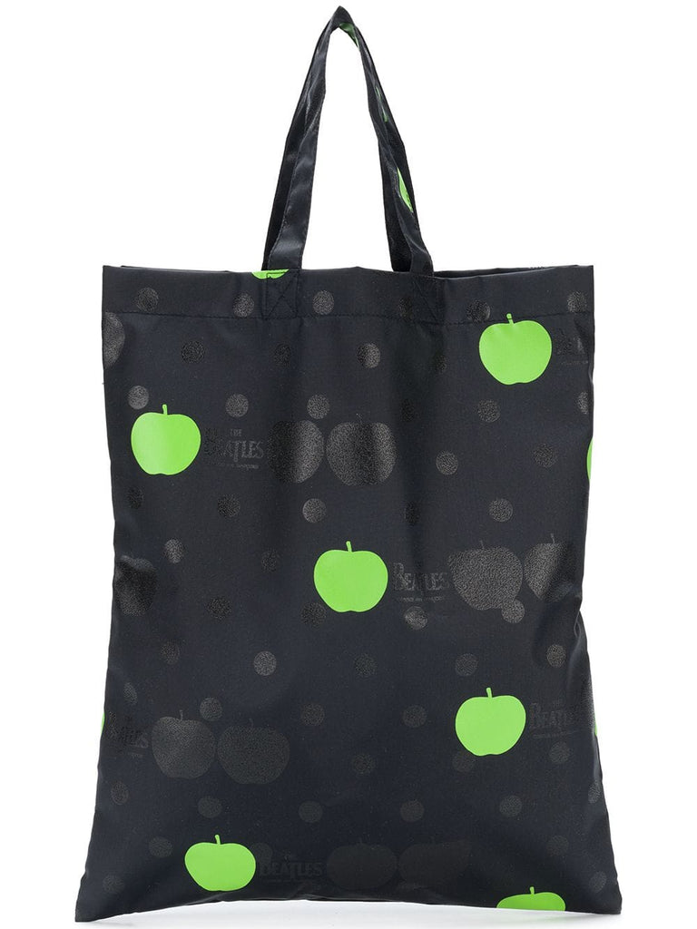 colour-block print shopper tote