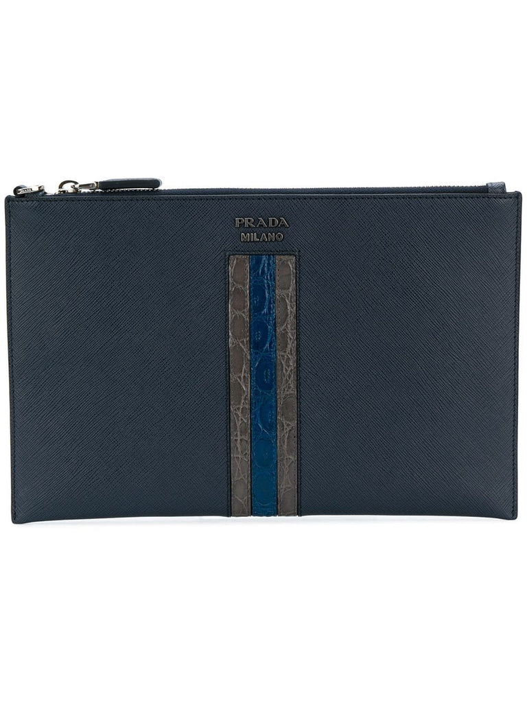 top zip clutch bag