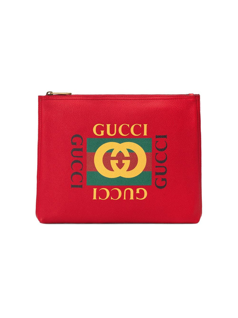 Gucci Print leather medium portfolio