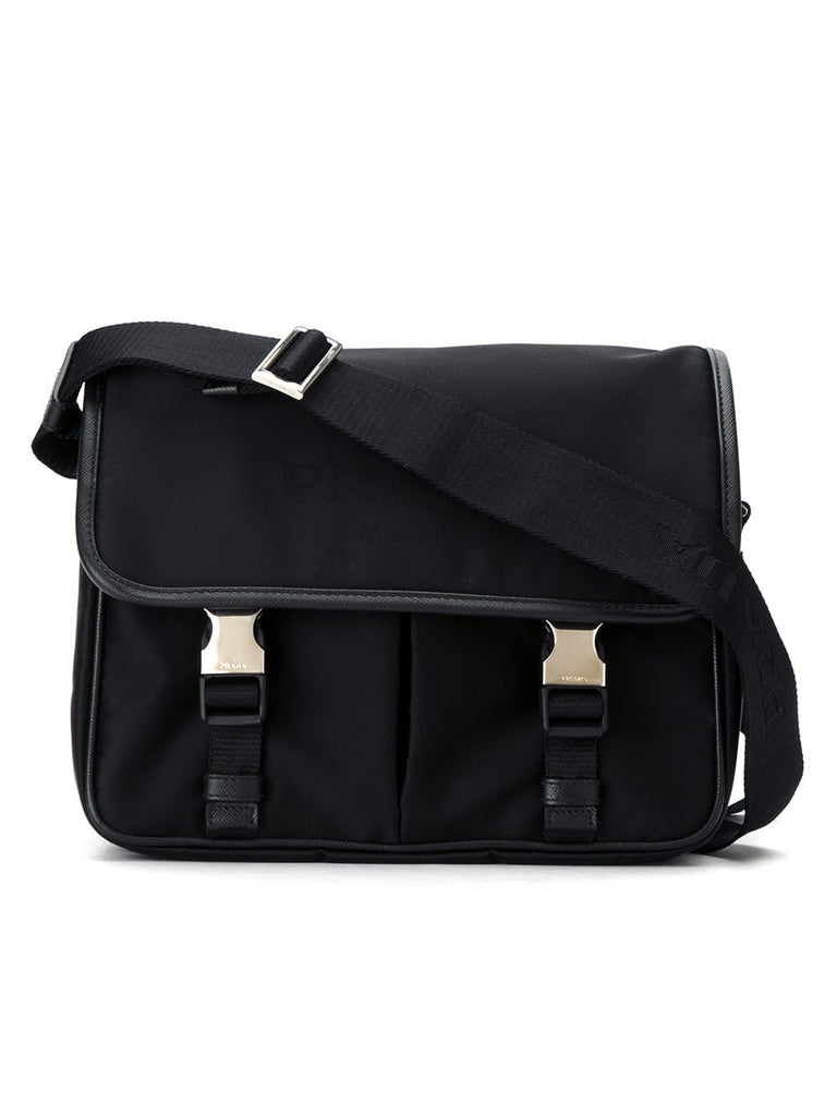 buckled messenger bag