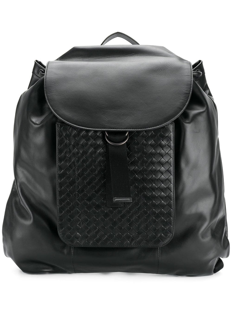 nero Intrecciato calf backpack