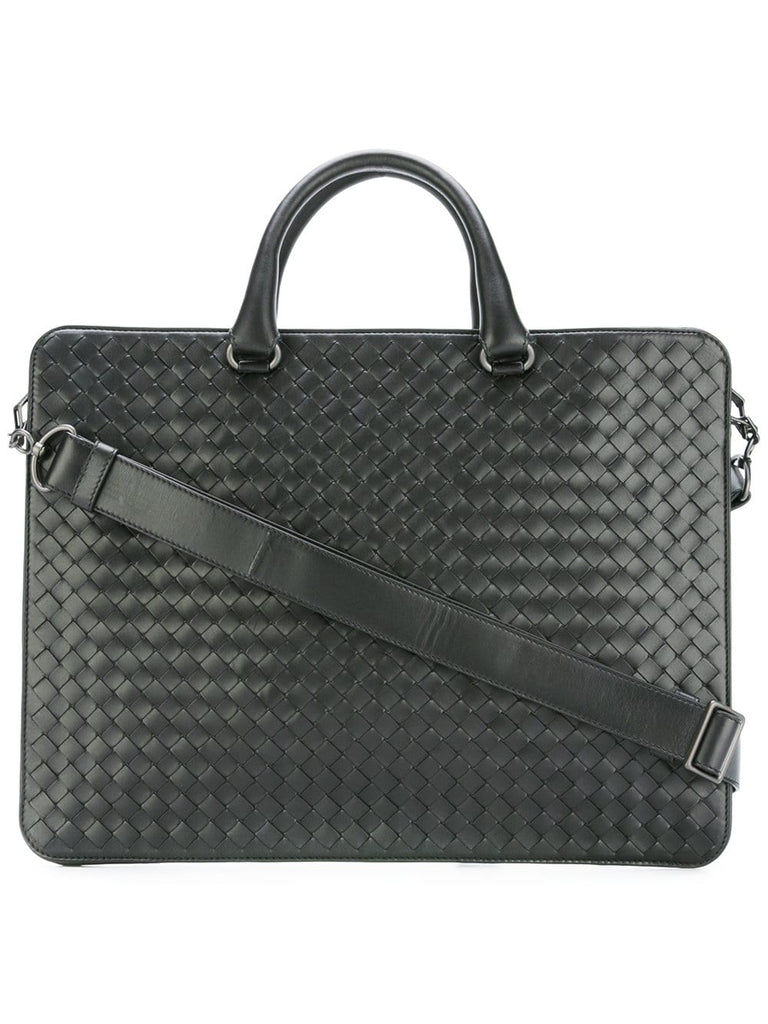 nero Intrecciato small briefcase