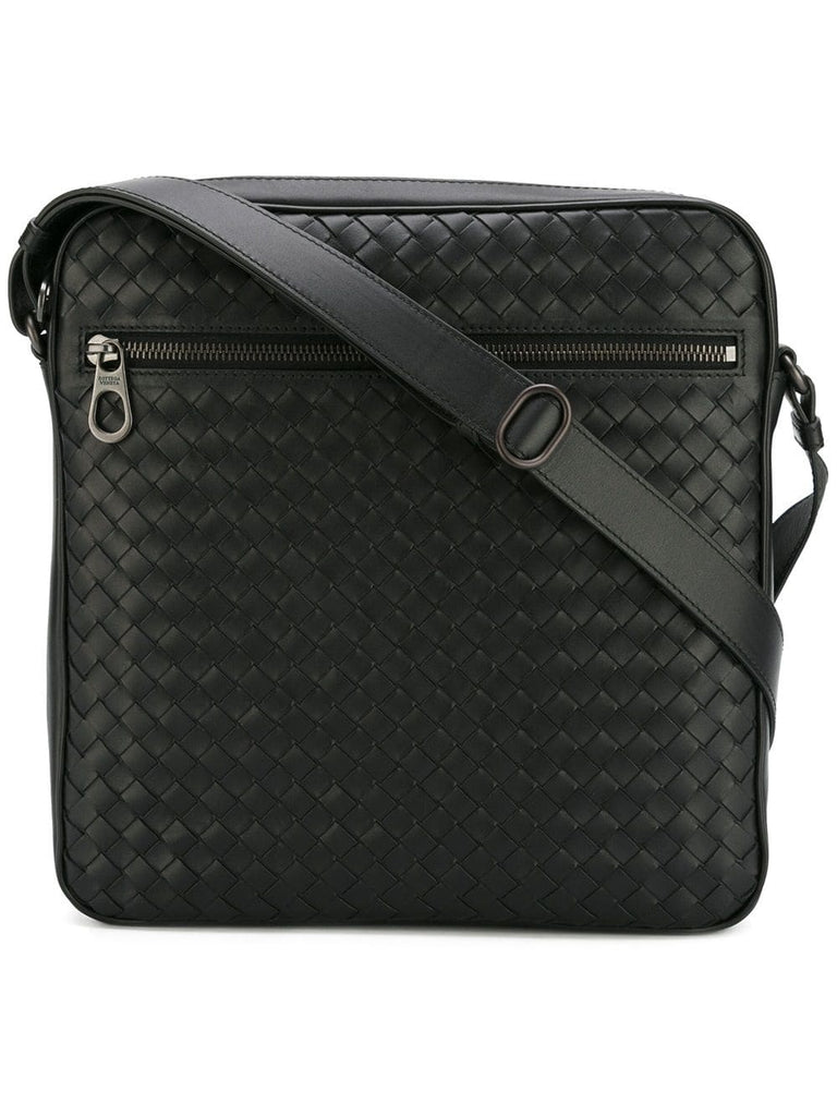 nero Intrecciato messenger bag