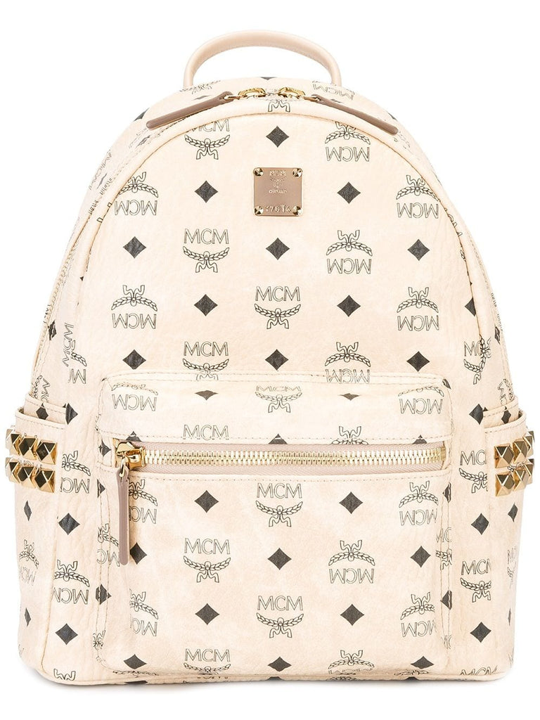 logo print backpack