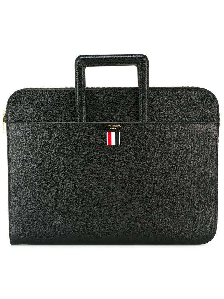 Leather Handle Portfolio In Smooth Calf