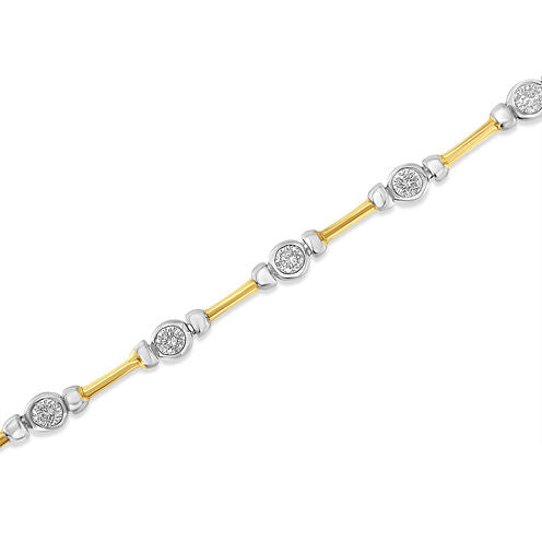 Womens 1 1/2 CT. T.W. White Diamond 14K Gold Tennis Bracelet