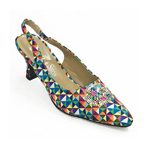 Whittall & Shon Op Art Womens Pumps