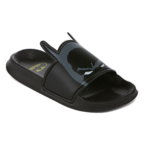 Warner Brothers Batman Boys Slide Sandals - Little Kids/Big Kids