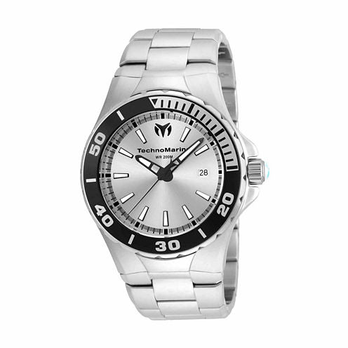 Techno Marine Mens Silver Tone Bracelet Watch-Tm-215048