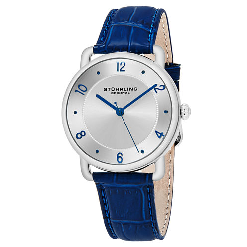 Stuhrling Mens Blue Strap Watch-Sp16353