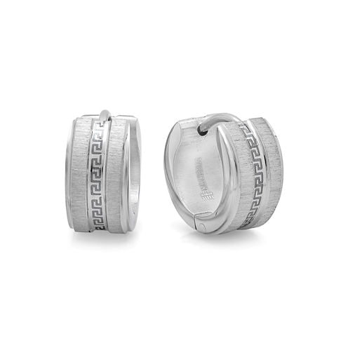 Steeltime Stainless Steel 13mm Hoop Earrings