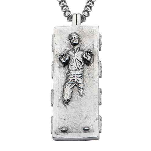 Star Wars® Stainless Steel Han Solo Pendant Necklace