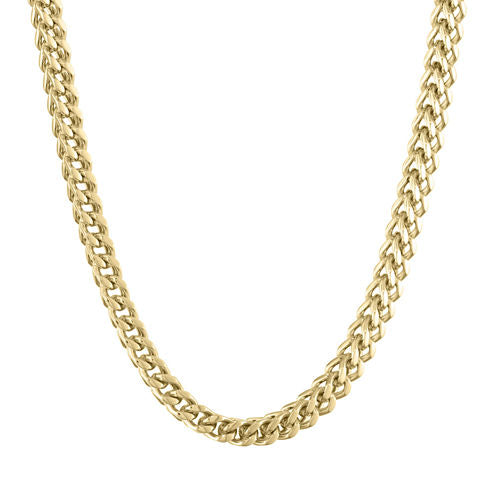 Stainless Steel Solid Wheat 30 Inch Chain Necklace