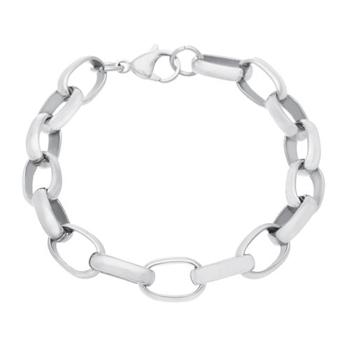 Stainless Steel Rolo Link Bracelet