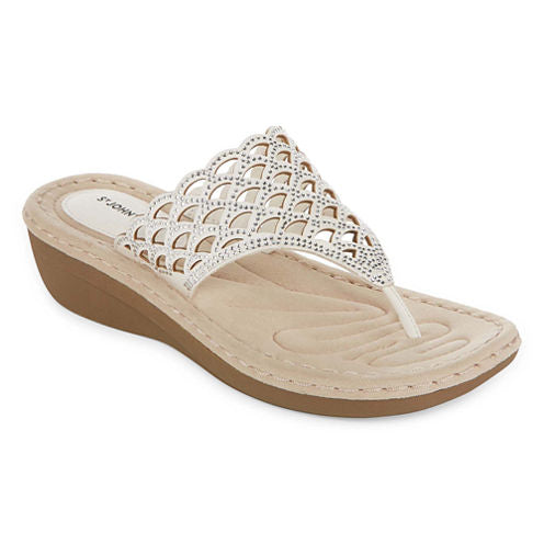 St. John's Bay Cecily Womens Wedge Sandals