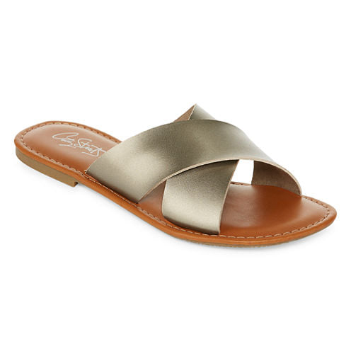 City Streets Ava Womens Flat Sandals