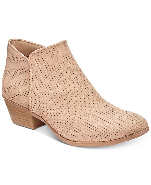 Warrenn Perforated Booties, Created for Macy's