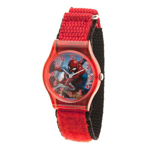 Spiderman Boys Red Strap Watch-Wma000225