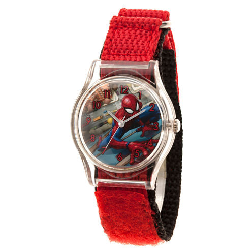 Spiderman Boys Red Strap Watch-Wma000224