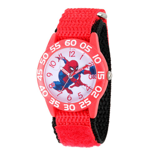 Spiderman Boys Red Strap Watch-Wma000188