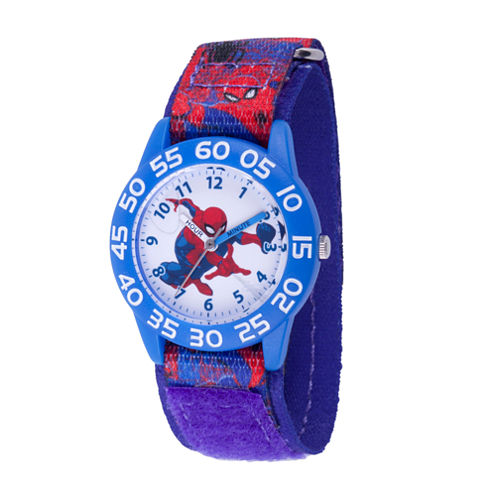 Spiderman Boys Blue Strap Watch-Wma000189