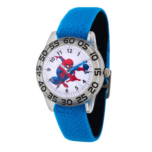 Spiderman Boys Blue Strap Watch-Wma000173