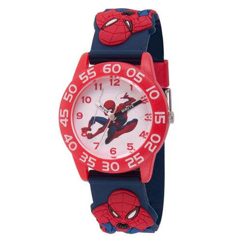 Spiderman Boys Blue Strap Watch-Wma000169