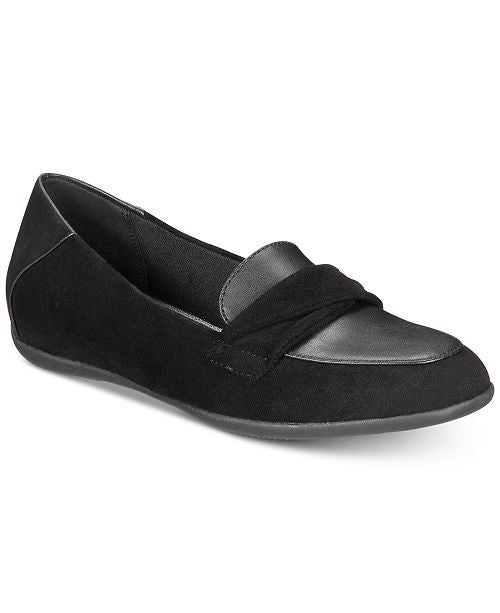 Juliya Memory Foam Hidden-Wedge Smoking Flats