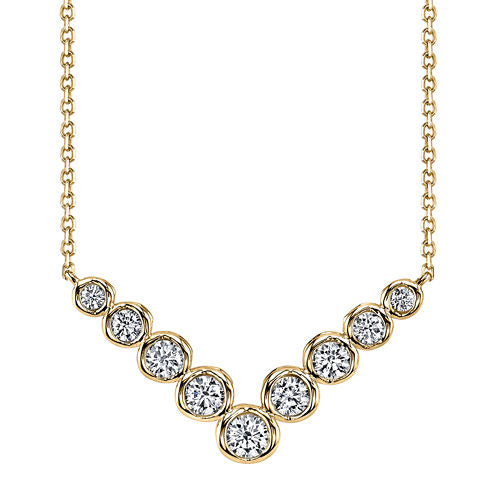 Sirena™ 1/2 CT. T.W. Diamond 14K Yellow Gold Necklace