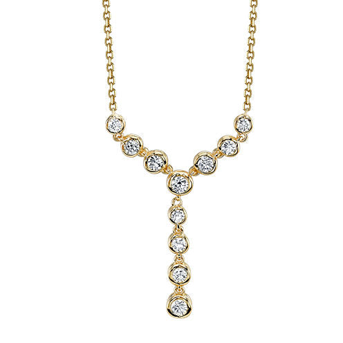 Sirena® 1/2 CT. T.W. Diamond 14K Yellow Gold Necklace