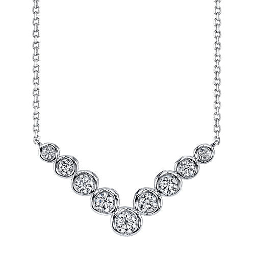 Sirena® 1/2 CT. T.W. Diamond 14K White Gold Necklace