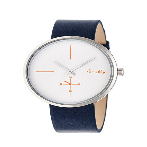 Simplify Unisex Blue Strap Watch-Sim4401