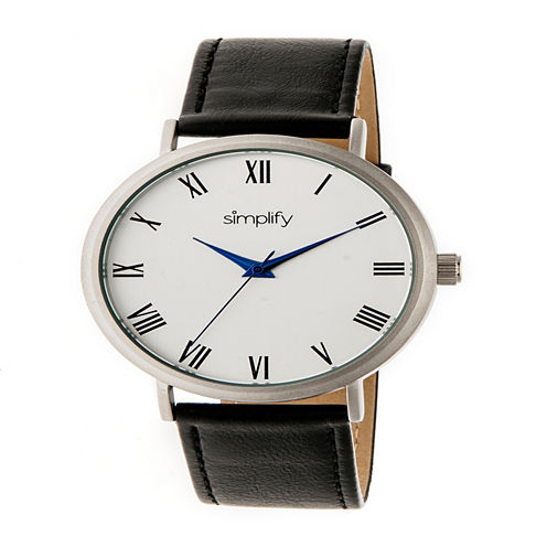 Simplify Unisex Black Strap Watch-Sim2901