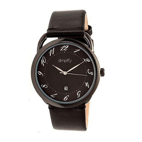 Simplify The 4900 Unisex Black Strap Watch-Sim4906