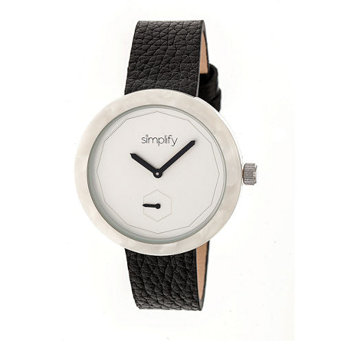 Simplify The 3700 Unisex Black Strap Watch-Sim3701