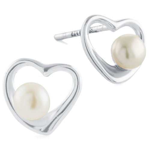 Silver Treasures Silver Treasures CULTURED FRESHWATER PEARLS Sterling Silver 9mm Stud Earrings