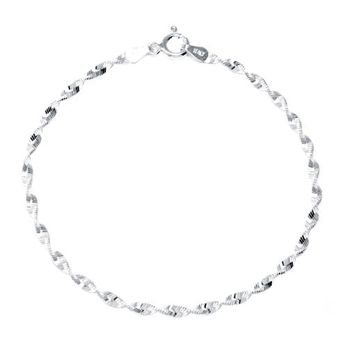 Silver Reflections™ Sterling Silver 7" Twist Chain Bracelet