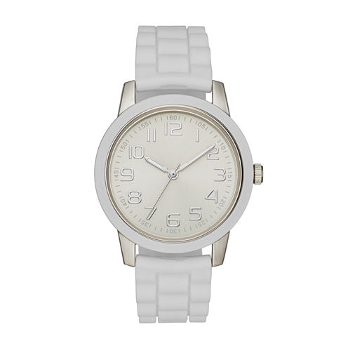 Womens White Strap Watch-Fmdjo108