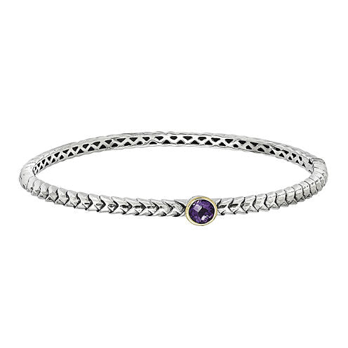 Shey Couture Amethyst Bangle Bracelet