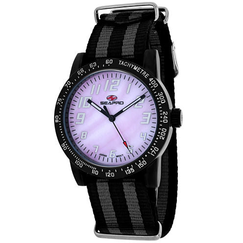 Sea-Pro Bold Womens Two Tone Strap Watch-Sp5211nbk