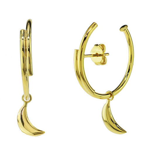 Sechic 14K Gold 31mm Hoop Earrings